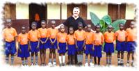 George with Ugandan Children with AIDS